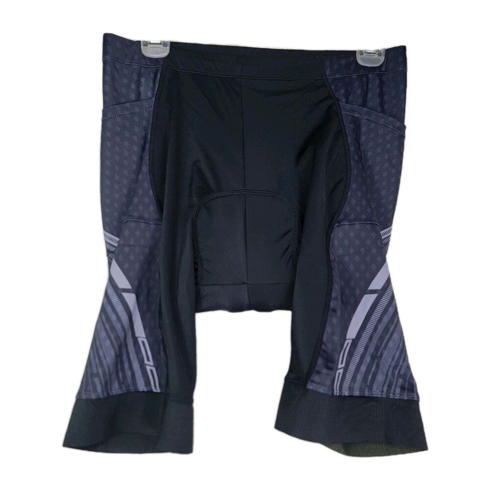 TOMSHOO Padded Bike Shorts Cycling Women's Size XL Black Pockets Athletic Z